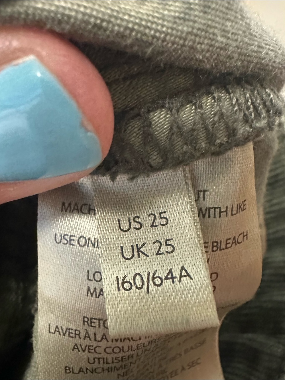 Anthropologie Pilcro High Waisted Corduroy pants size 25 wide leg boho 90s - Picture 6 of 8
